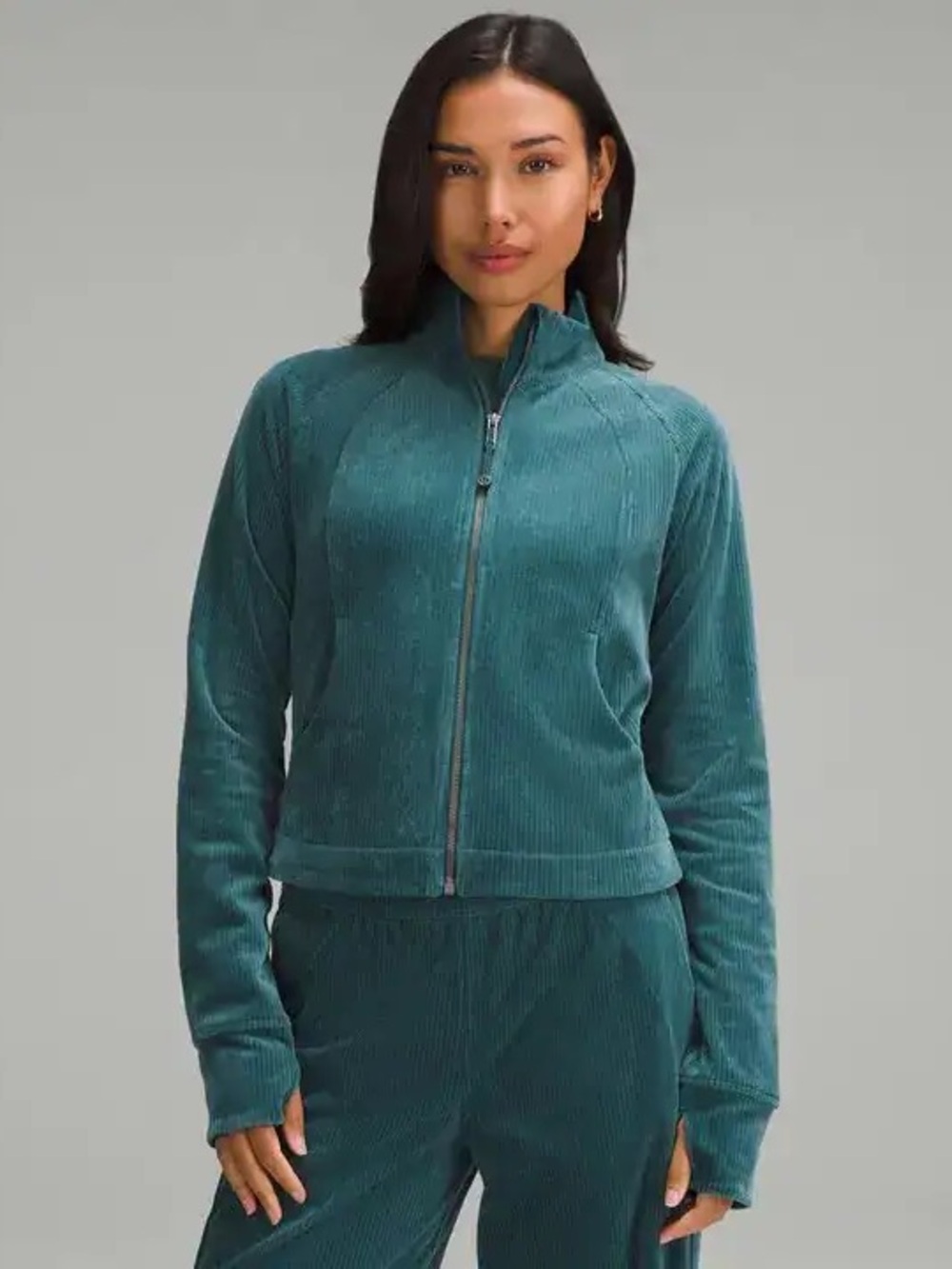 Lululemon corduroy scuba track jacket